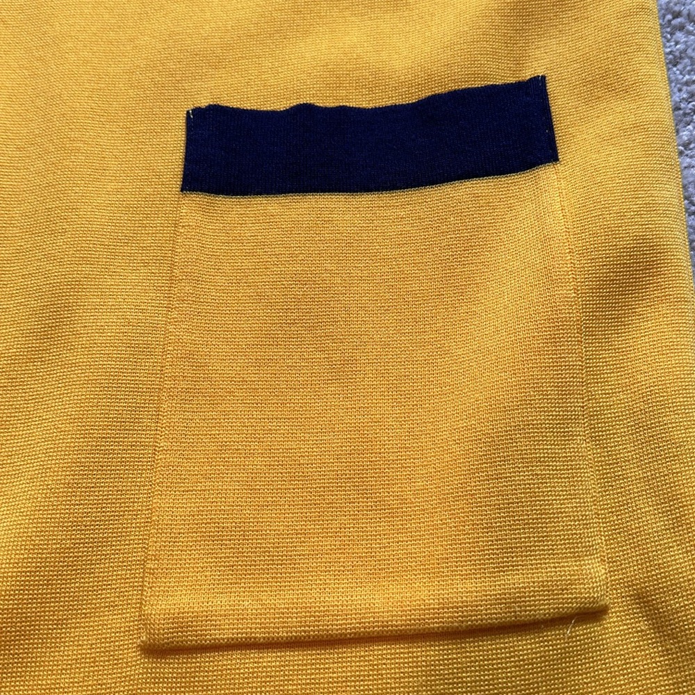 Yves Saint Laurent Yellow and Black Midi Dress - Picture 8 of 16